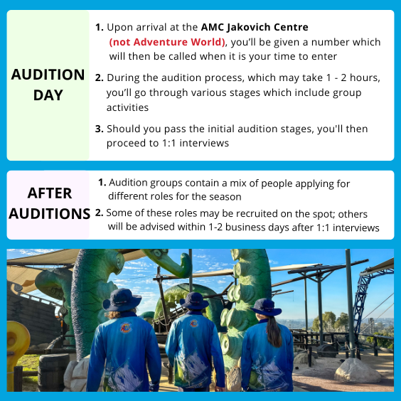 Audition day recruitment block 233